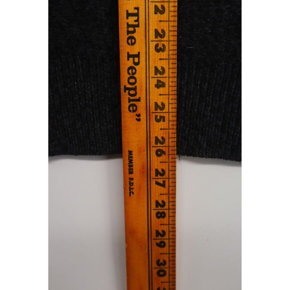 Weatherproof Vintage Mens Black Textured Knit Sweater M Pit to Pit 22 inches - Picture 10 of 10